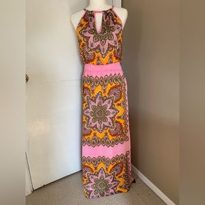Multi coloured long dress